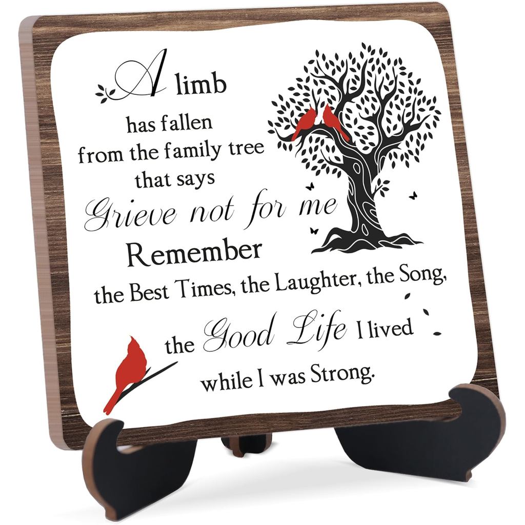 Decorações para Celebração da Vida, Placa Decorativa Memorial, Presente de Condolências, Presentes de Luto pela Perda de