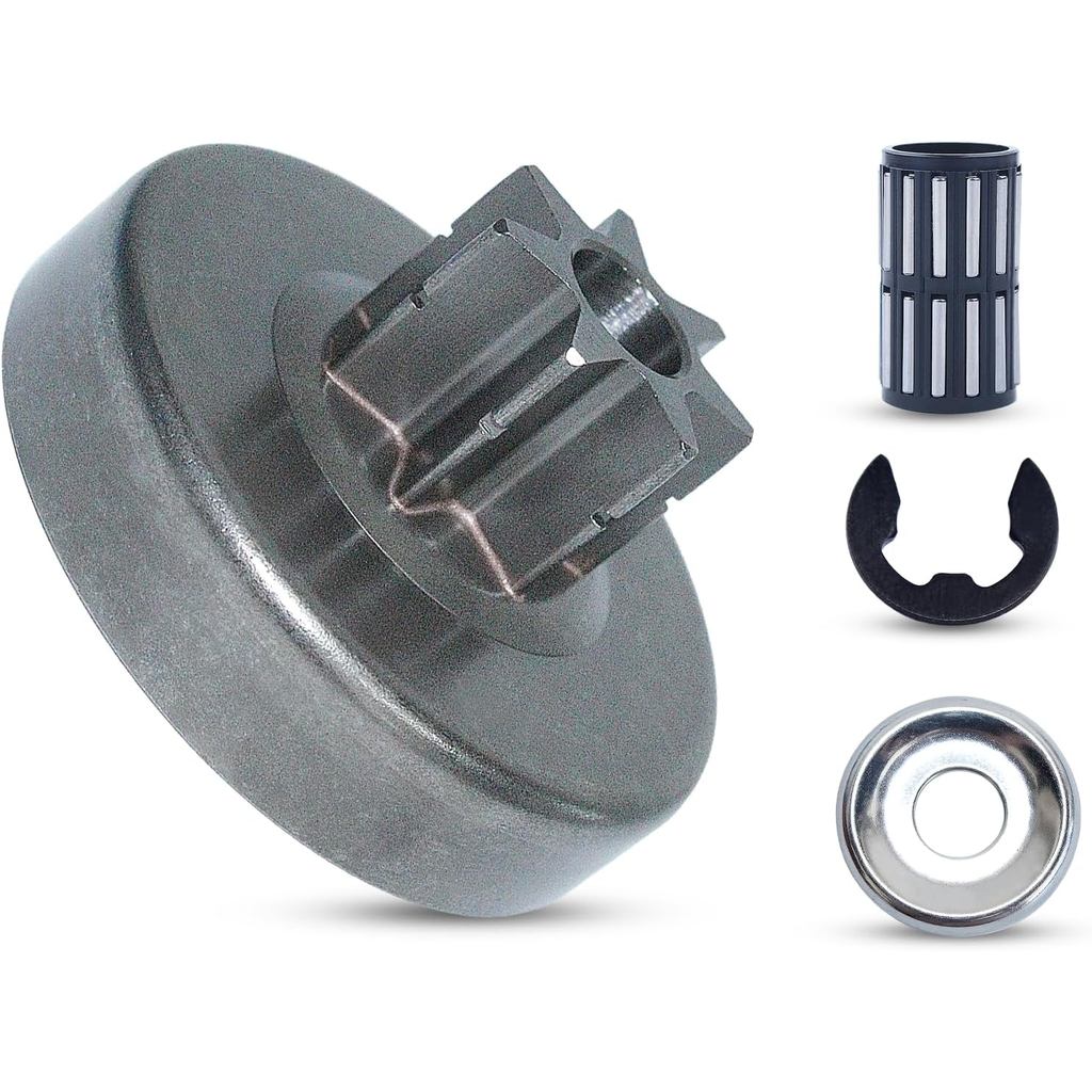 AUMEL 325" 7T Kit de Rolamento de Tambor de Embreagem e Arruela de Agulha para Motosserra Stihl 028, substitui 1118 640