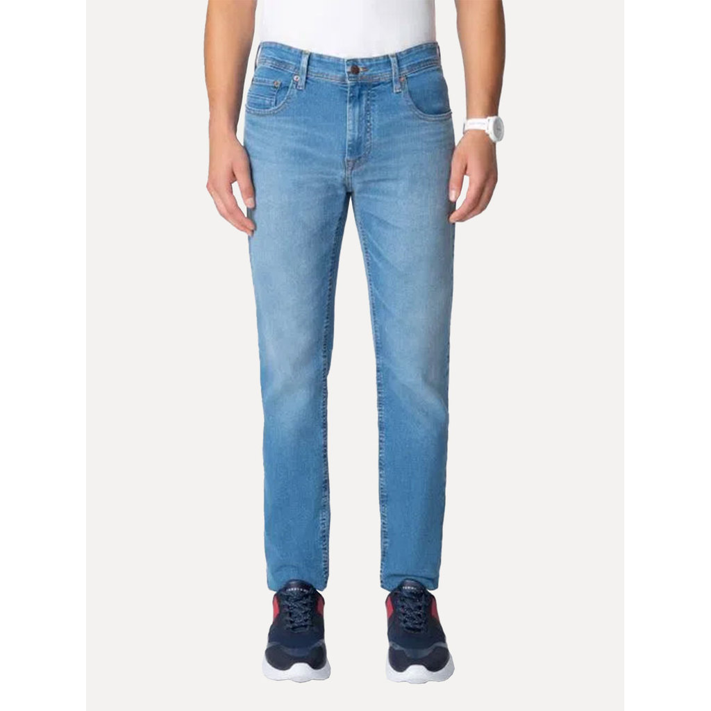 Calça Tommy Hilfiger Jeans Masculina Straight Denton Lucas Azul