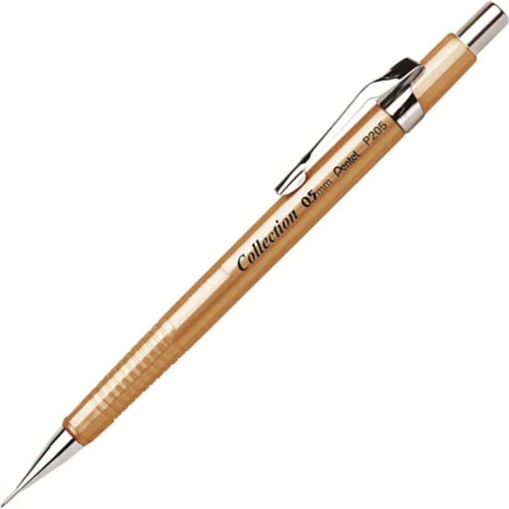 Lapiseira Pentel P205-x Dourada 0,5mm