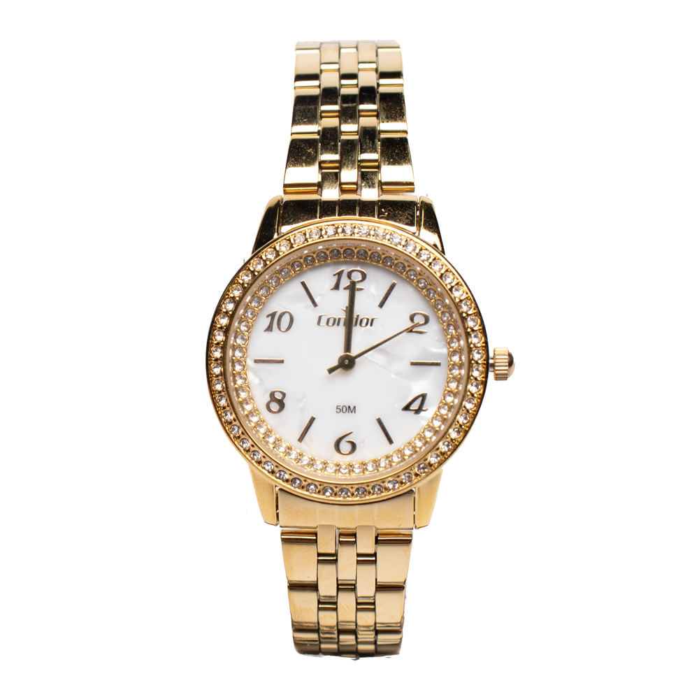 Relógio Feminino Condor CO2035OAV/K4B Kit Acessório Dourado