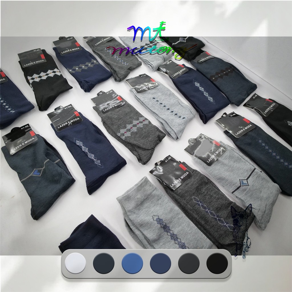 A.Kit 3-18 Pares de Meia Social masculina Sport cano longo e conforto.DIA A DIA.VERAO.NATAL.FRIO/8016