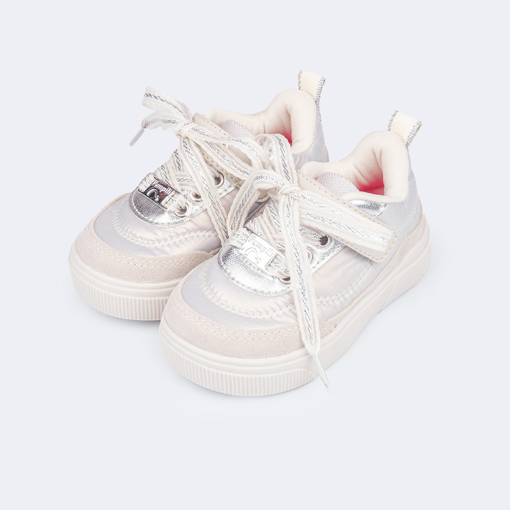 Tênis Infantil Menina Comfy Cintilante Nude Pampili