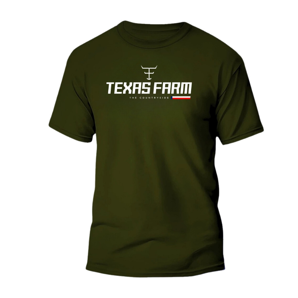 Camisa Country Camiseta Texas Farm Estados Unidos Rodeio Agro Rural 100% Algodão Fio 30.1 Oferta