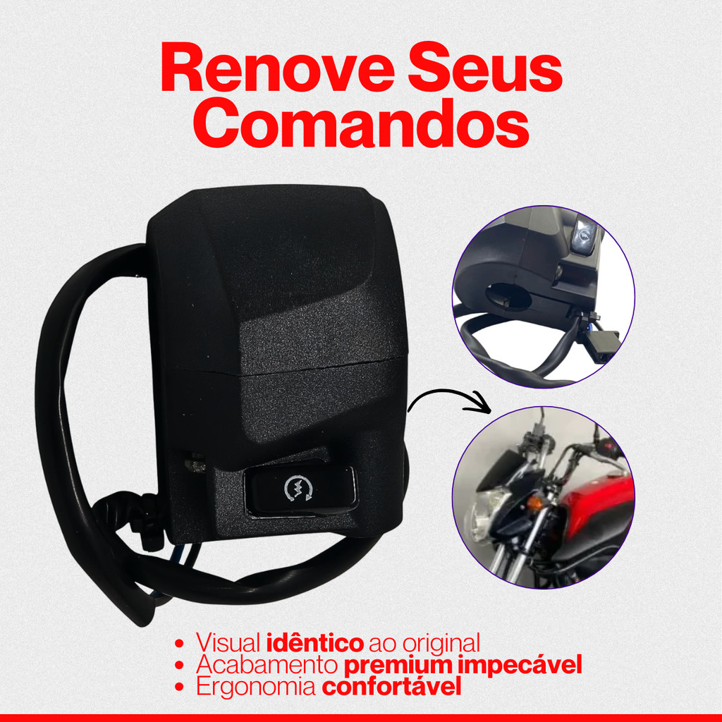 Punho Interruptor de Partida Fazer/Factor 150 2014  2023