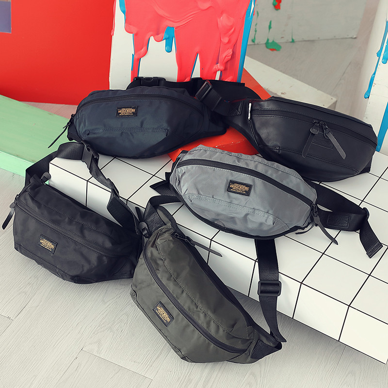 T na moda masculina multifuncional saco de cintura moda versão coreana esportes viagem saco peito lazer rua Hip Hop cicl