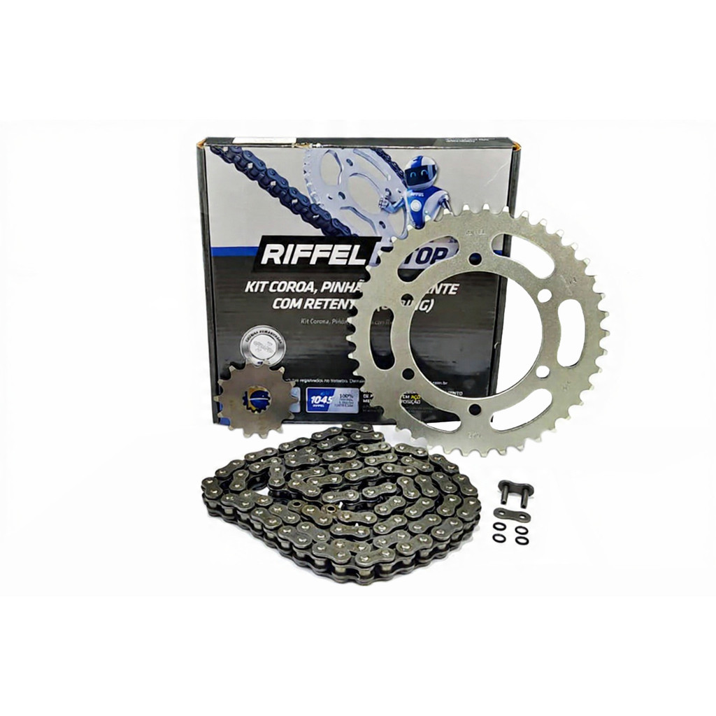 Kit Relação Riffel Para Ninja 250 300 400 Com Retentor