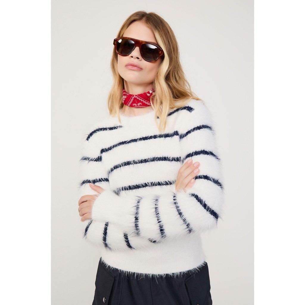Blusa De Tricot De Pelinho Litras Finas Animale Jeans