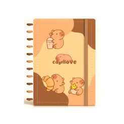 Caderno de Discos Colegial 80 Folhas de 80gr/m² Capilove - Skypaper Capa:CapiBaby