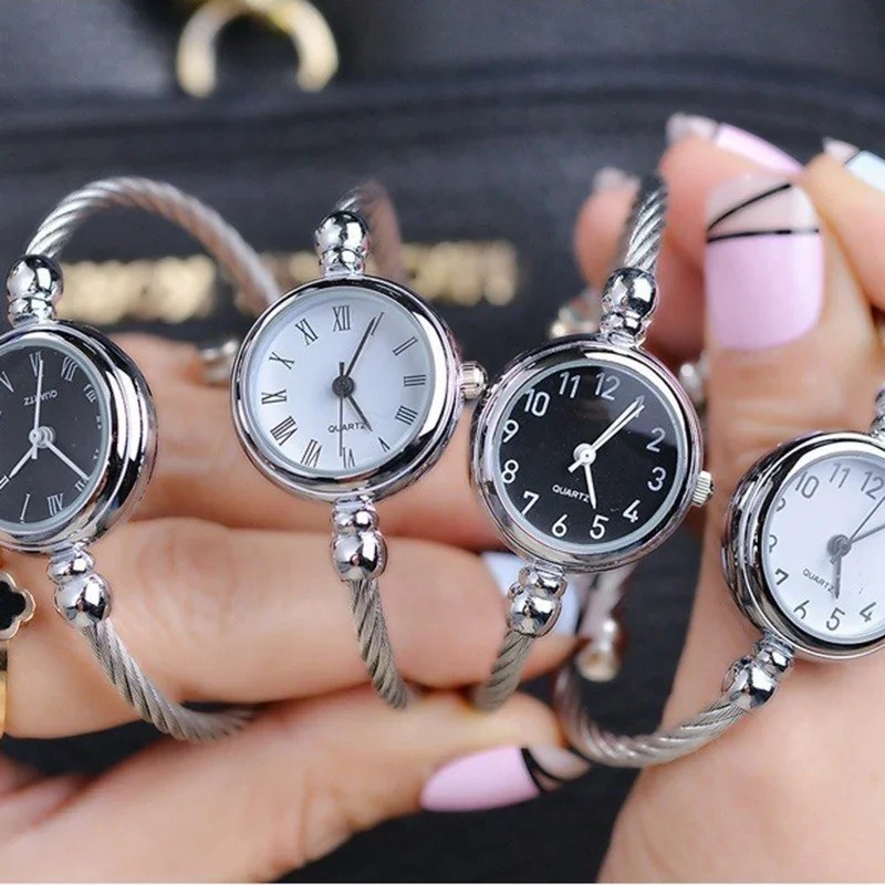 Relógio De Quartzo Minimalista Para Mulheres – Elegante Estilo Pulseira De Elo Escritório E Uso Diário