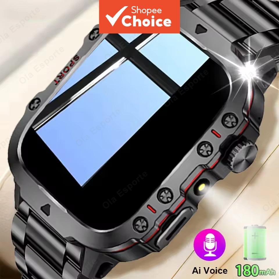  Relógio Inteligente Masculino Bluetooth Chamada Fitness Cronômetro Monitor de Sono Batimentos Cardíacos à Prova D'água