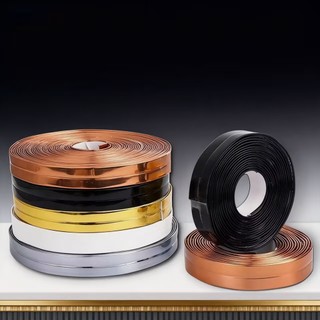 Fita metálica decorativa de PVC de alta qualidade 6mm/12mm/15mm/27mm Várias cores 5 metros
