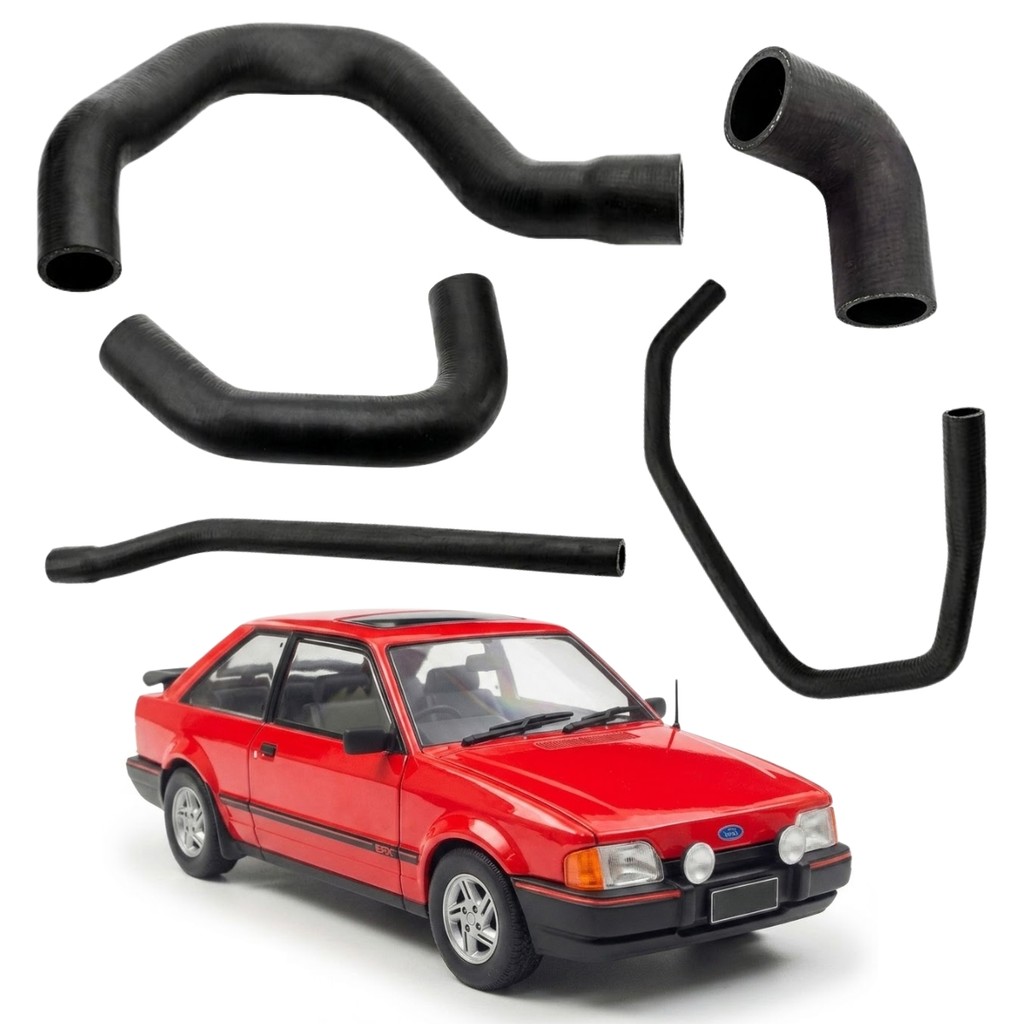 KIT MANGUEIRA RADIADOR FORD ESCORT 1.6 CHT 1987 ATÉ 1992 MANGOTES FORD ESCORT MOTOR CHT 1.6