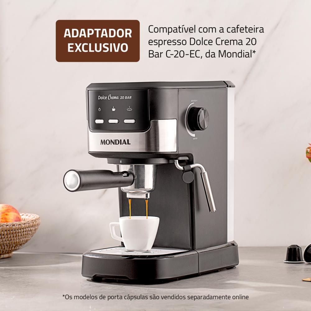 Porta filtro para Cafeteira Espresso Mondial Dolce Crema 20 Bar C-20-EC Mondial Preto/Inox CPC-NP · foto 2