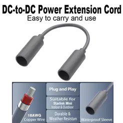 Para Starlink Mini DC Cabo De Extensão De Alimentação À Prova Dwaterproof Água 18AWG 5.5 * 2.1mm Conector De Barril Fême