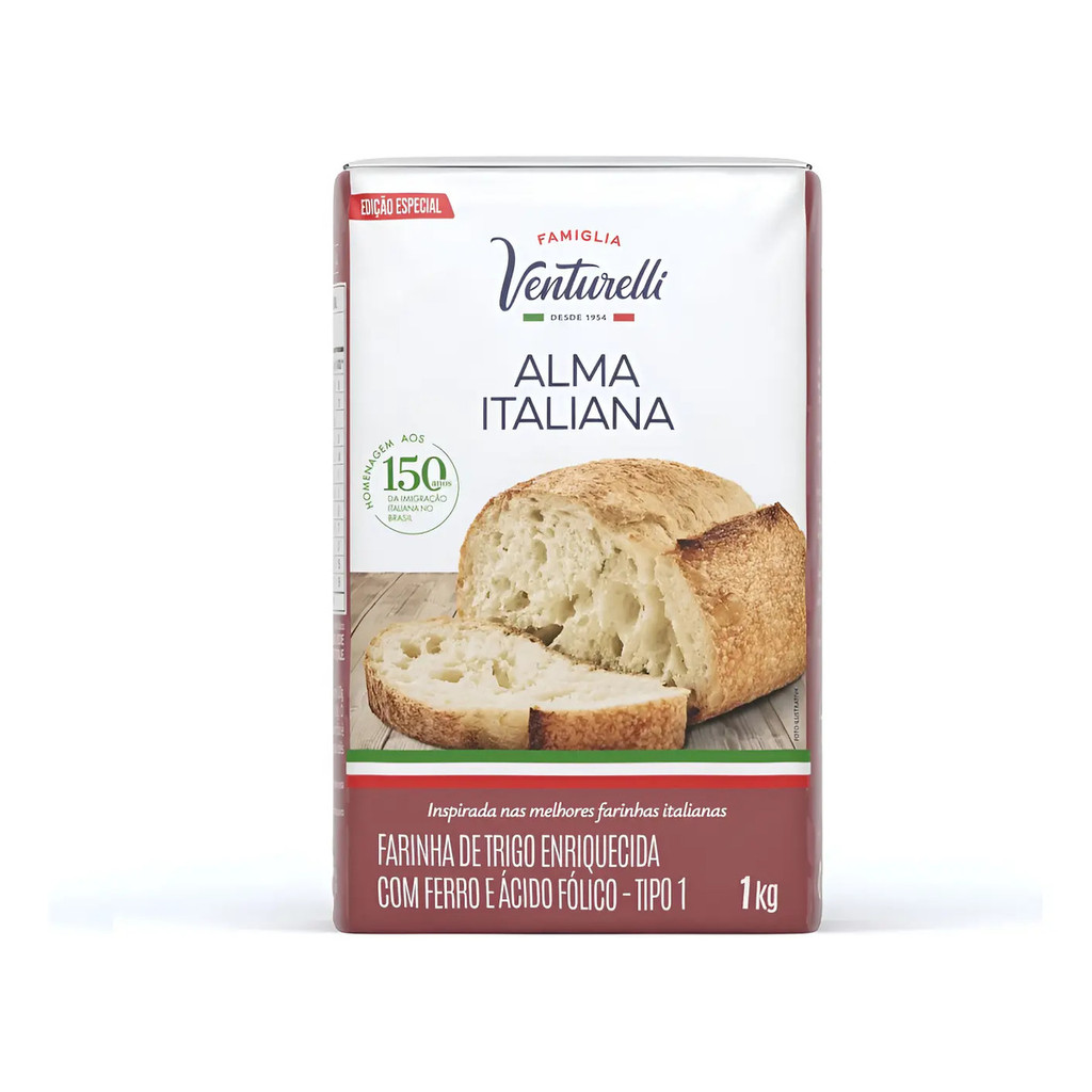 Farinha De Trigo Alma Italiana Pacote 1kg - Venturelli