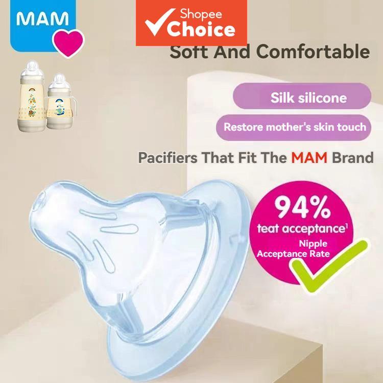 Tetinas De Seda Para Mamadeira De 0 A 12 Meses Mamilos Macios Mamadeiras Bebês Mamilo De Substituição De 5.2 Cm (Tamanho