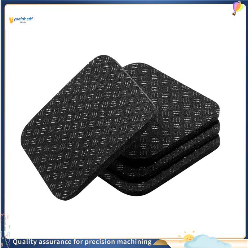 prudenc2 À Prova De Choque De Silicone Para Tapete De Bicicleta Ergométrica , 4 Peças De Tapetes Antiderrapantes Dupla F