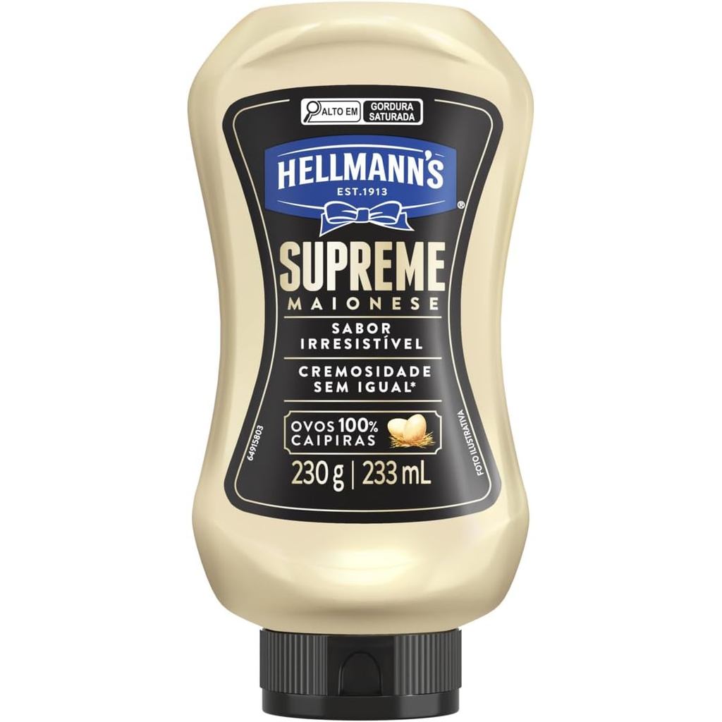 Maionese Hellmann's Supreme SMALL Squeeze 230g