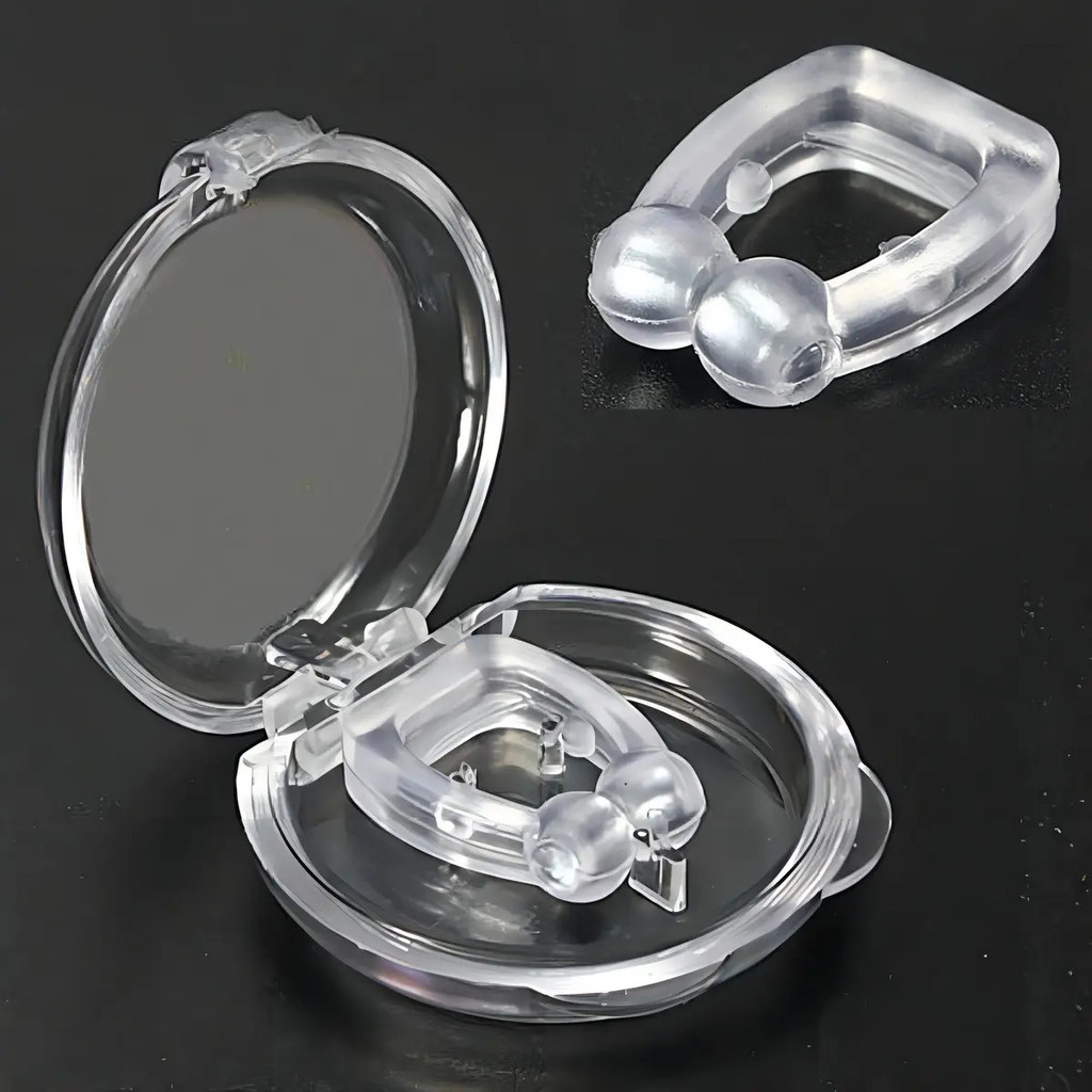 Clip Nasal Anti-Ronco Reutilizável em Silicone com Ajuste Confortável · foto 2