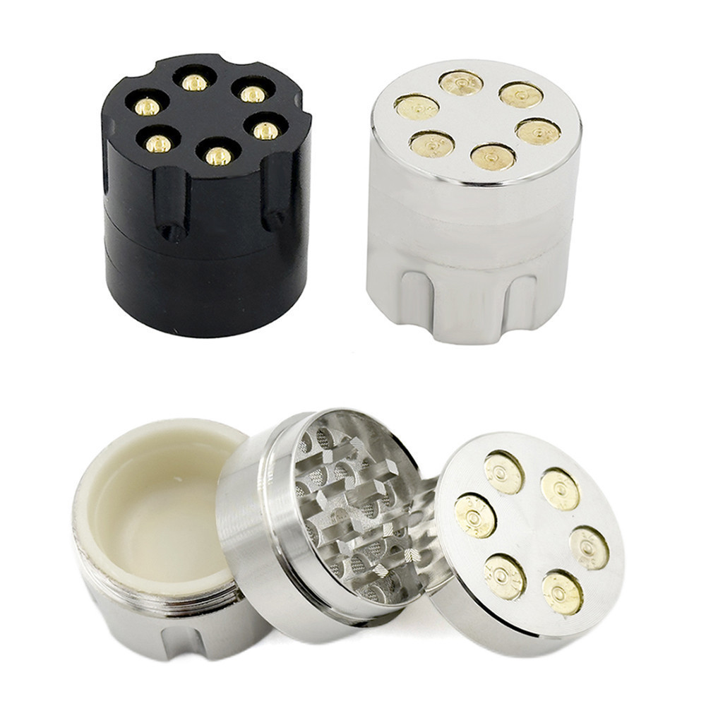 Detalhes do Portátil 30/40mm Em Forma De Bala Moedor De Metal De 3 Camadas Design Compacto Presentes De Feriado Masculinos
