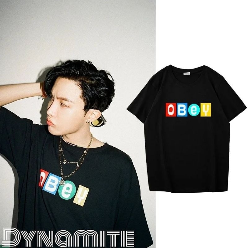 CAMISETA Camiseta BTS J-Hope - Obey Dynamite MusicA J -HOPE BTS Liquidação