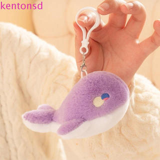 KENTONSD Baleia Boneca De Pelúcia , Saco Encantos Decoração Pingente Bonito Anel De Metal Chaveiro