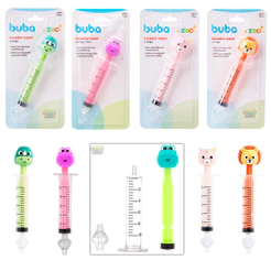 Lavador Nasal Seringa Bico Em Silicone Reutilizável Infantil Bebê Dino Zoo Catarro Sinusite Buba