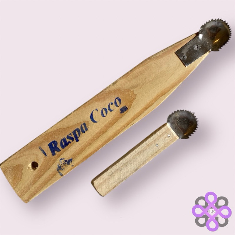 Kit c/2 Ralador Raspador De Coco Grande e Pequeno Aço Em Inox Multiuso