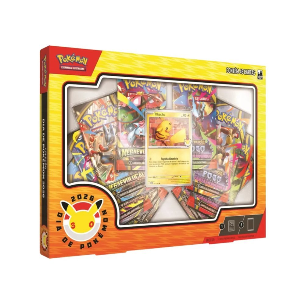 Box Pokémon Coleção Dia de Pokémon 2026 COPAG 36438