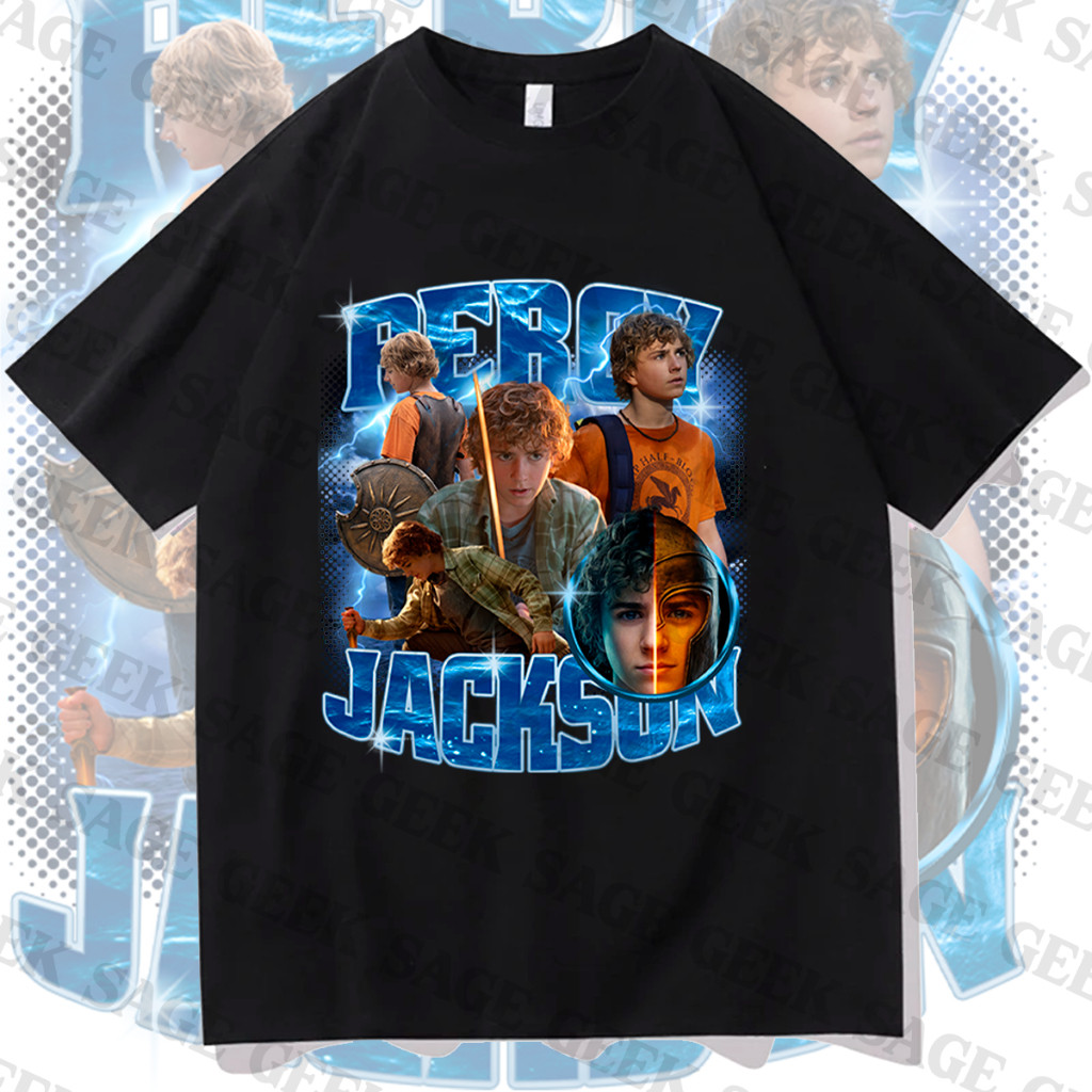[Premium em Algodão Puro]SG Camiseta Blusa Algodao Percy Jackson Estilo Graphic Personagem Serie Masculino E Feminino