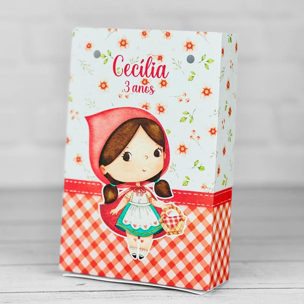 Sacolinha Personalizados CHAPEUZINHO VERMELHO PEGUE E MONTE / Lembrancinha Mimos Festa Aniversário Infantil