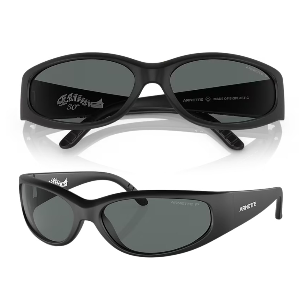 Óculos de Sol Arnette Catfish Preto Polarizado AN4302