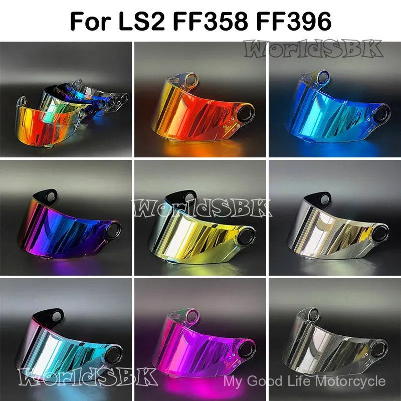 Helmet Visor for LS2 FF358 FF396 Full Face Motorcycle Helmet Visor Multi-coloroptional Lens Suitable for LS2 FF358 FF396