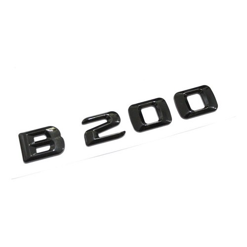 Emblema Traseiro Mercedes-benz B200 Preto Brilhante Preto