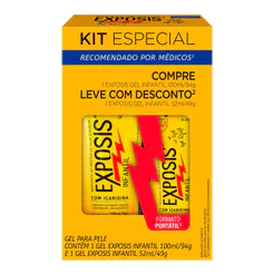 Repelente Exposis Infantil Gel com Icaridina 100ml e Leve com Desconto Repelente Exposis Infantil Gel 52ml