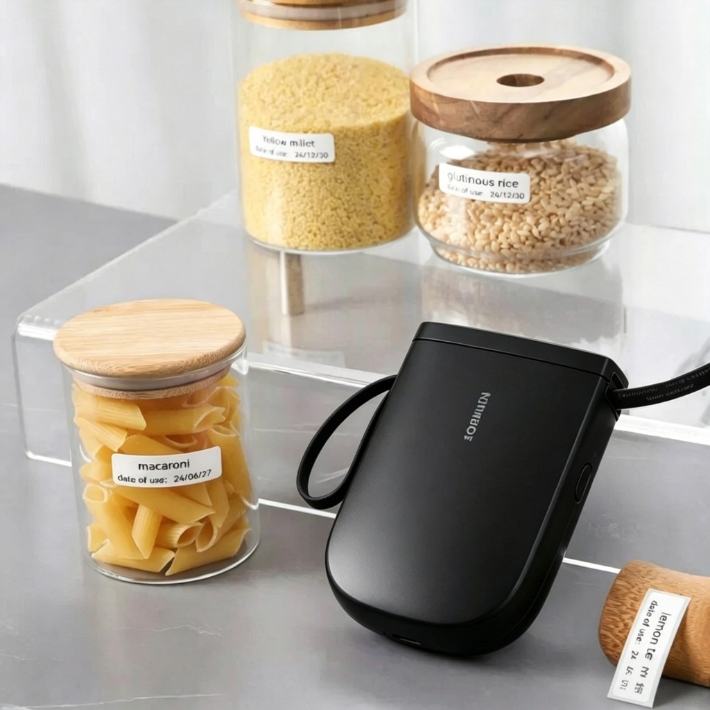 Impressora Térmica D110/D11 Sem Fio Bluetooth Portátil Impressão Preto Branco Kit Etiquetas Casa Cozinha