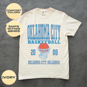Camiseta Oversized Masculina Feminina Estampada Oklahoma City Basketball 2008 Streetwear Vintage Basquete