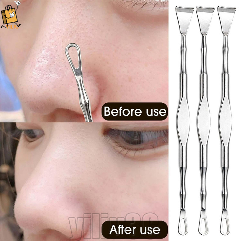 [Prim] Pá De Cravo De Cabeça Dupla 2/1 Unidade-Ferramenta De Beleza-Purificador De Pele Remoção De Acne-Limpeza Facial-P