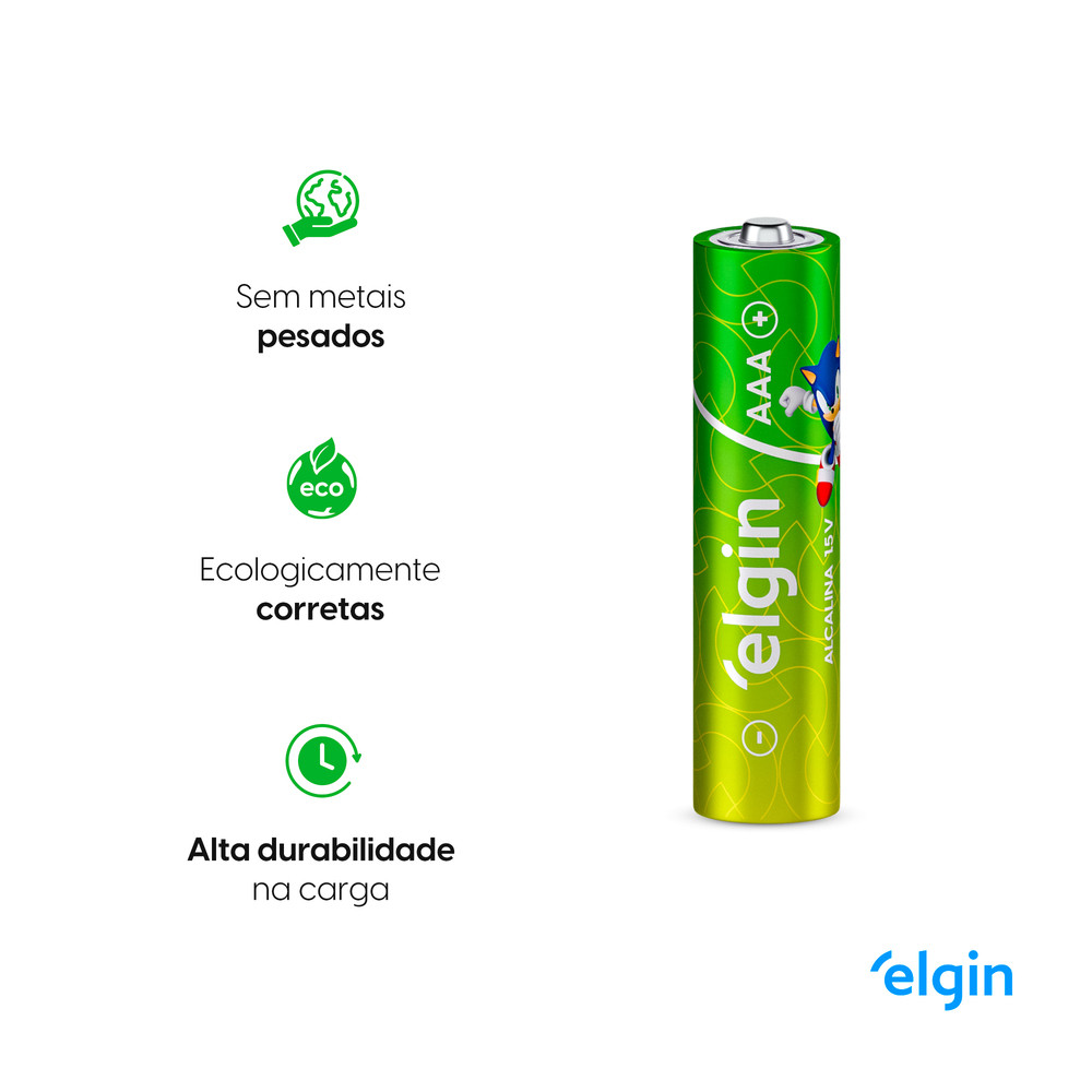 Pilha Alcalina AAA - Cartela com 10 Blisters de 2 Unidades Palito · foto 2