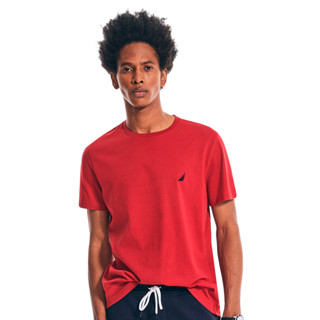 Camiseta Nautica Masculina Dark Icon Vermelha em Oferta na Shopee