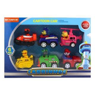 Carrinhos Patrulha Canina Fricção Brinquedos Coleção Kit 6 bomba trucks