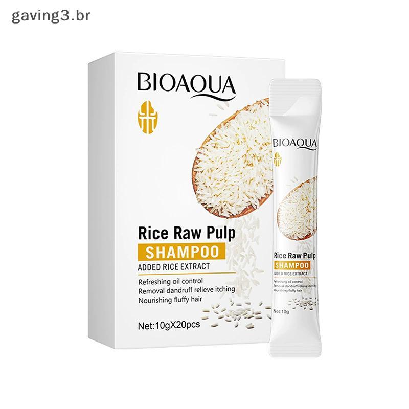 [GAVBR] BIOAQUA Máscara Capilar Leite De Arroz 5 Segundos Reparação Natural Suave Mágica Prevenir Secura Danos Divididos