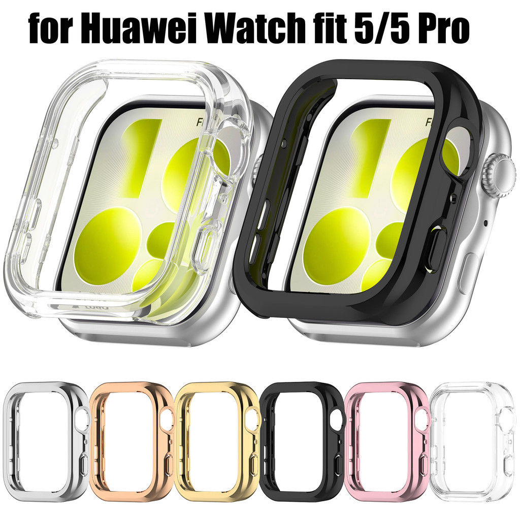 Capa Protetora Para Huawei Watch Fit 5 Pro 4 5 SmartWatch PC Proteger Escudo Protetor Fram