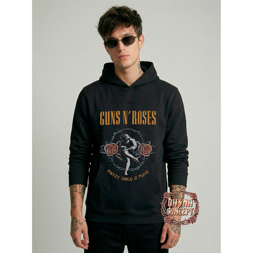 Moletom Guns N´ Roses Masculino Unissex Flanelado Quentinho  Premium Casaco Confortável Estiloso Envio Imediato