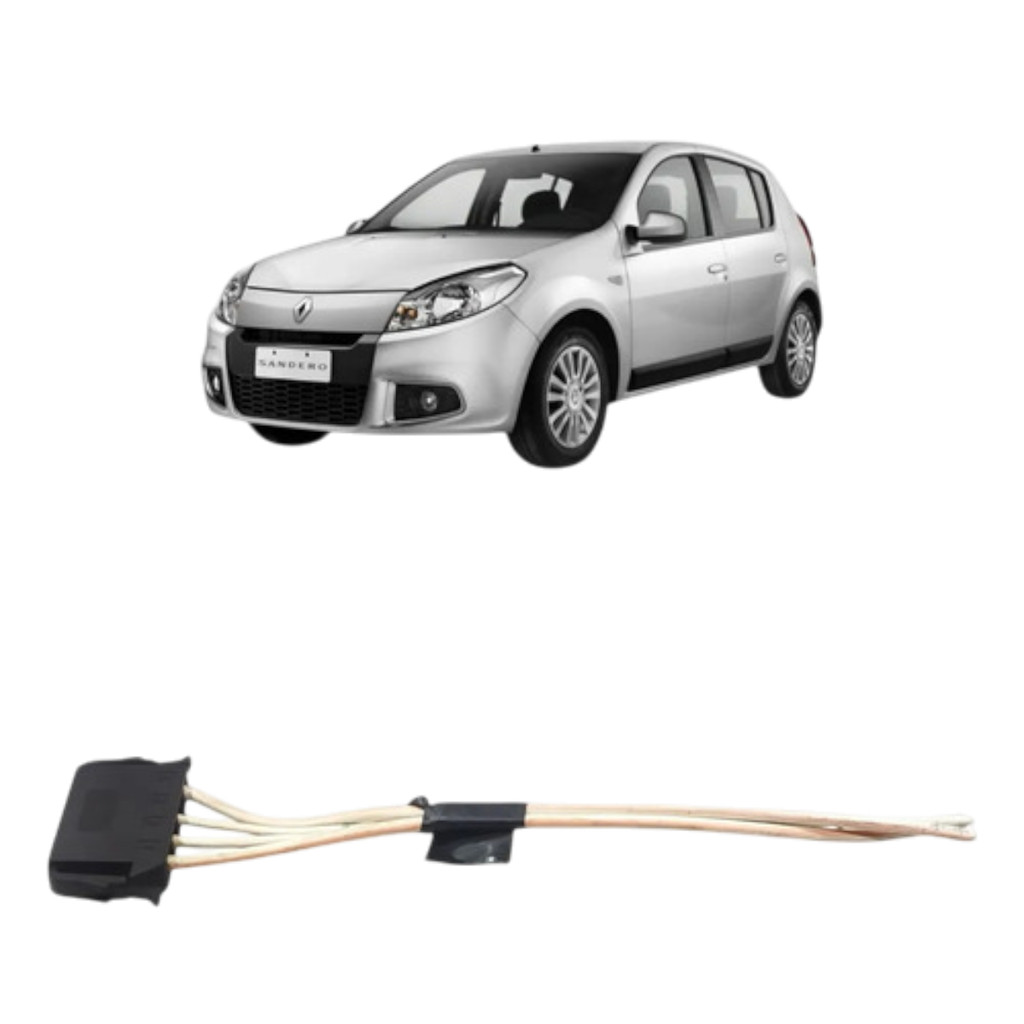Chicote Conector Plug Resistencia Ar Sandero 2007 A 2014