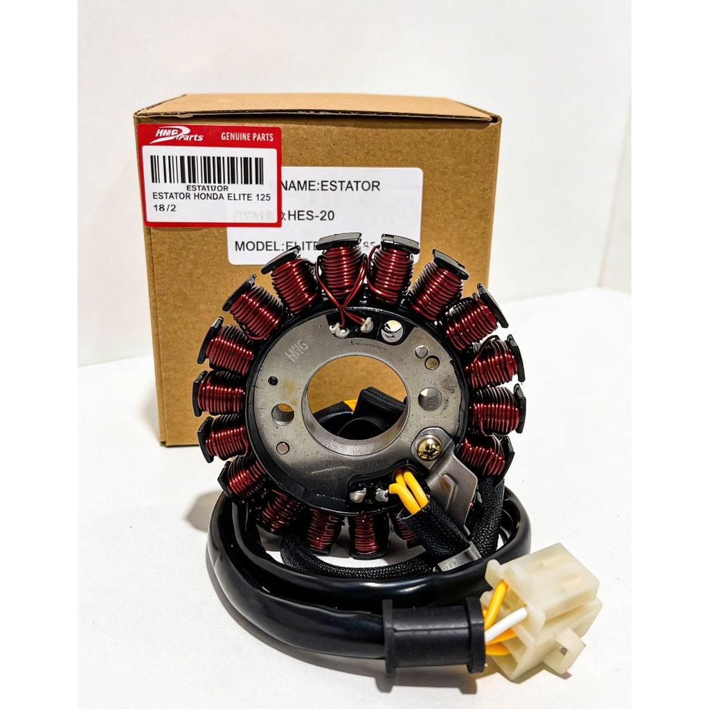 Estator Completo Honda Elite 125 2019-2023 C/ Bobina Pulso Mod Original