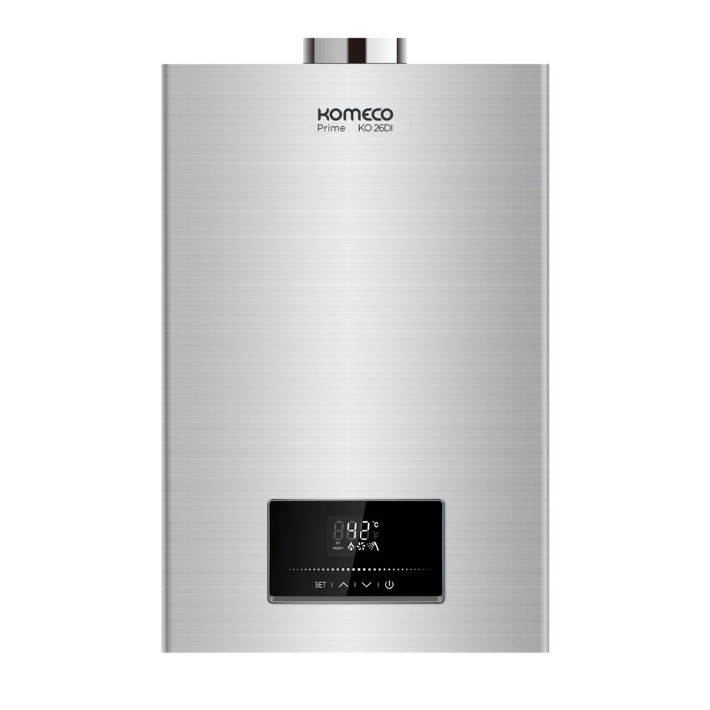 Aquecedor de Água a Gás Komeco KO 26DI Prime WiFi 26L GLP Bivolt Digital 11 Sistemas de Segurança Classe A