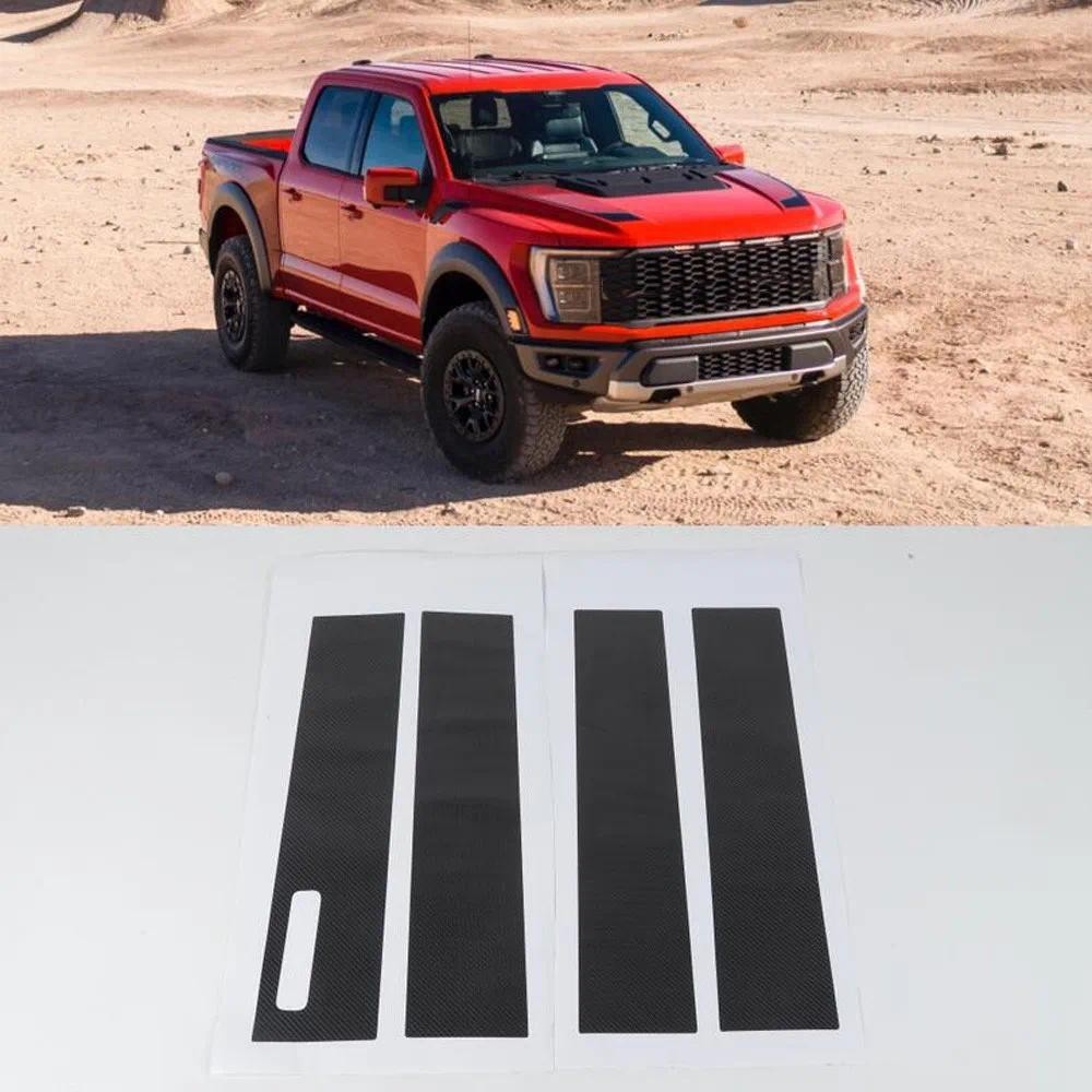 Novo Adesivo De Carro Para Ford F150 2021 + Janela Pilar Decoração Capa Estilo Guarnição Acessório Exterior