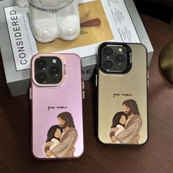 Capinha de celular personalizada de Jesus Abraço Para iphone 11 14 12 15 17 14 13 Pro max Capa de Telefone anti impacto
